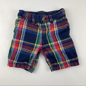 Tommy Hilfiger Shorts Boys Size 6 Blue Red Plaid